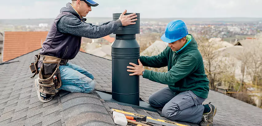 Chimney Flashing Replacement for Storm Damage in Batavia