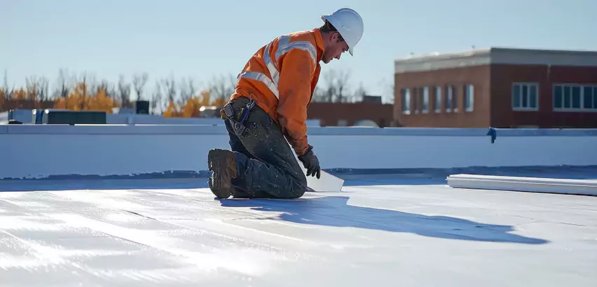 Flat Roof Drain Installation in Batavia