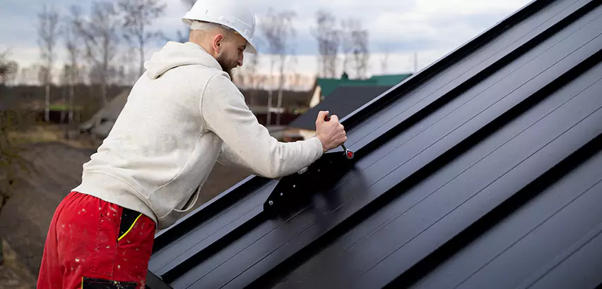 Tin Roof Ridge Cap Installation in Batavia
